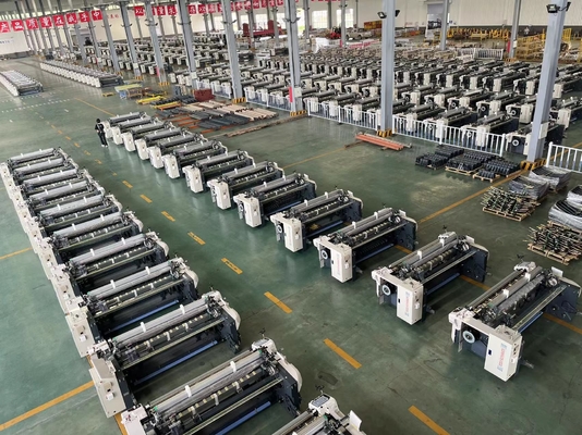 Cam Armüllü Dokuma Tezgahı Makinası Çift Nozul 230cm Yüksek Hızlı Dokuma Makinası